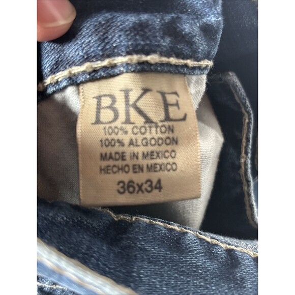 Buckle Jeans Mens 36x33 BKE Justin Relaxed Fit Bootcut Button Fly - Picture 13 of 14